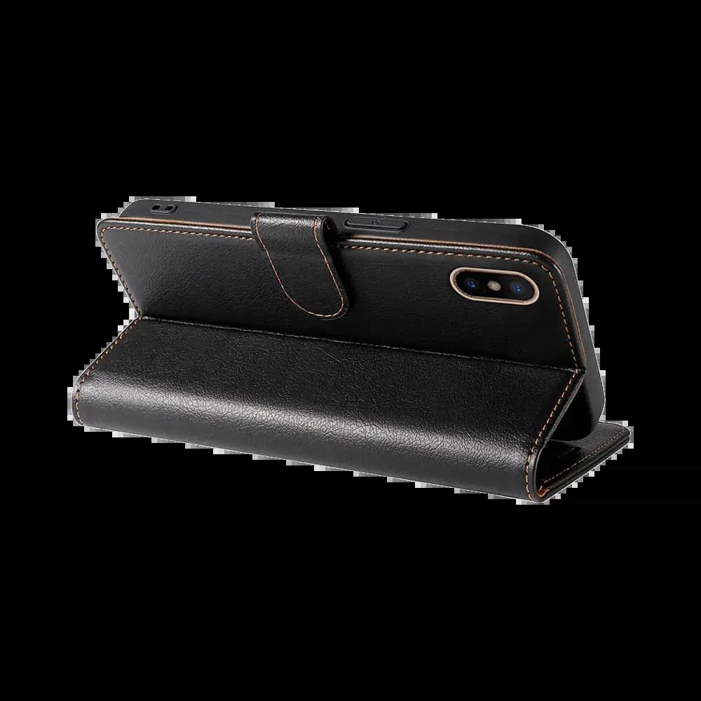 Housse folio anti-RFID iPhone X / XS – PROTECT IP011 Noir
