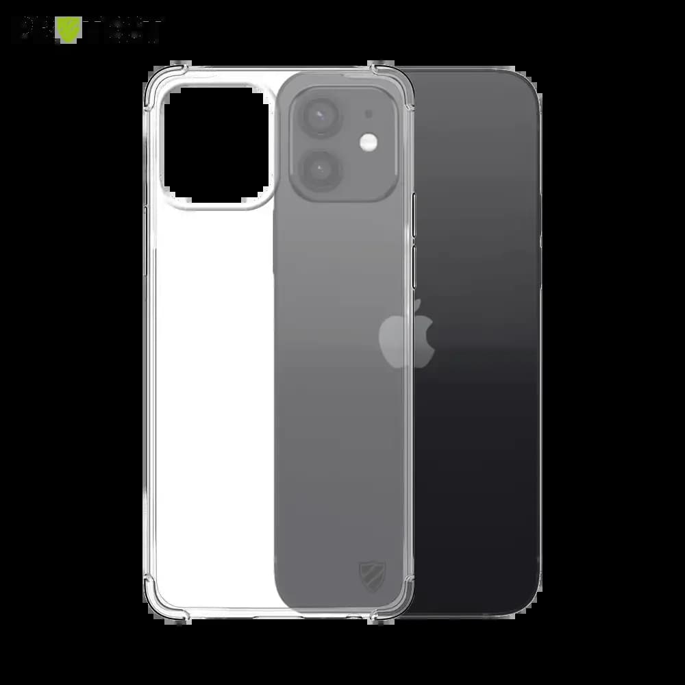 Coque antichoc renforcée transparente iPhone 12 / 12 Pro - silicone PROTECT