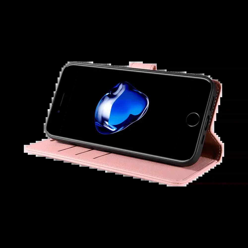 Housse folio anti-RFID iPhone 6 / 6S - PROTECT IP011 Rose - Vue 3