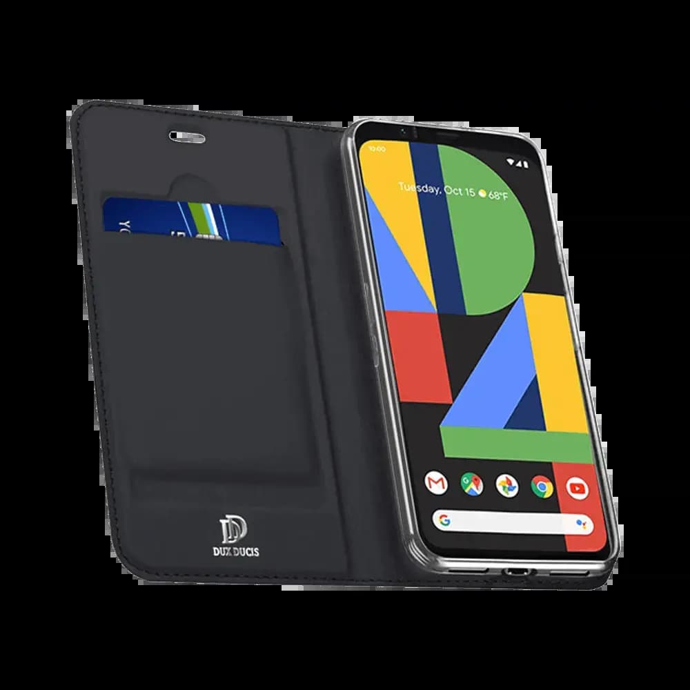 Housse folio Google Pixel 4 XL porte-carte - Dux Ducis Skin Pro Noir - Vue 2