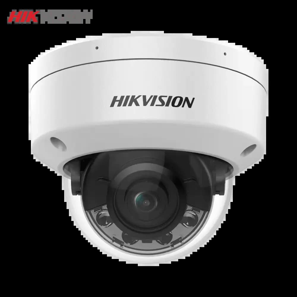Caméra de Surveillance avec IA Hikvision (4mm) Dome 8MP Smart Hybrid Light, ColorVu & AcuSense Blanc