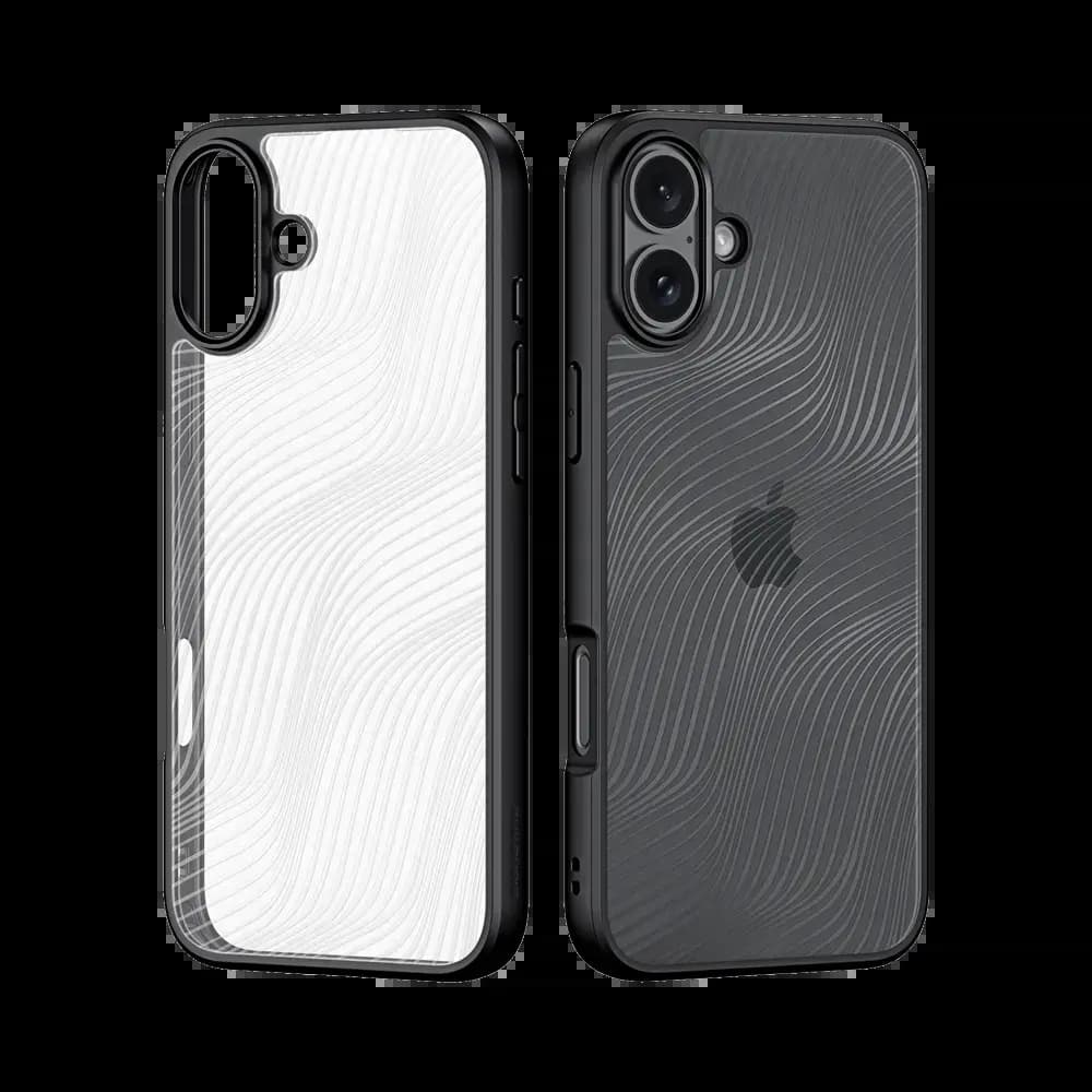Coque anti-chocs finition mate iPhone 16 Plus - Dux Ducis Aimo Noir