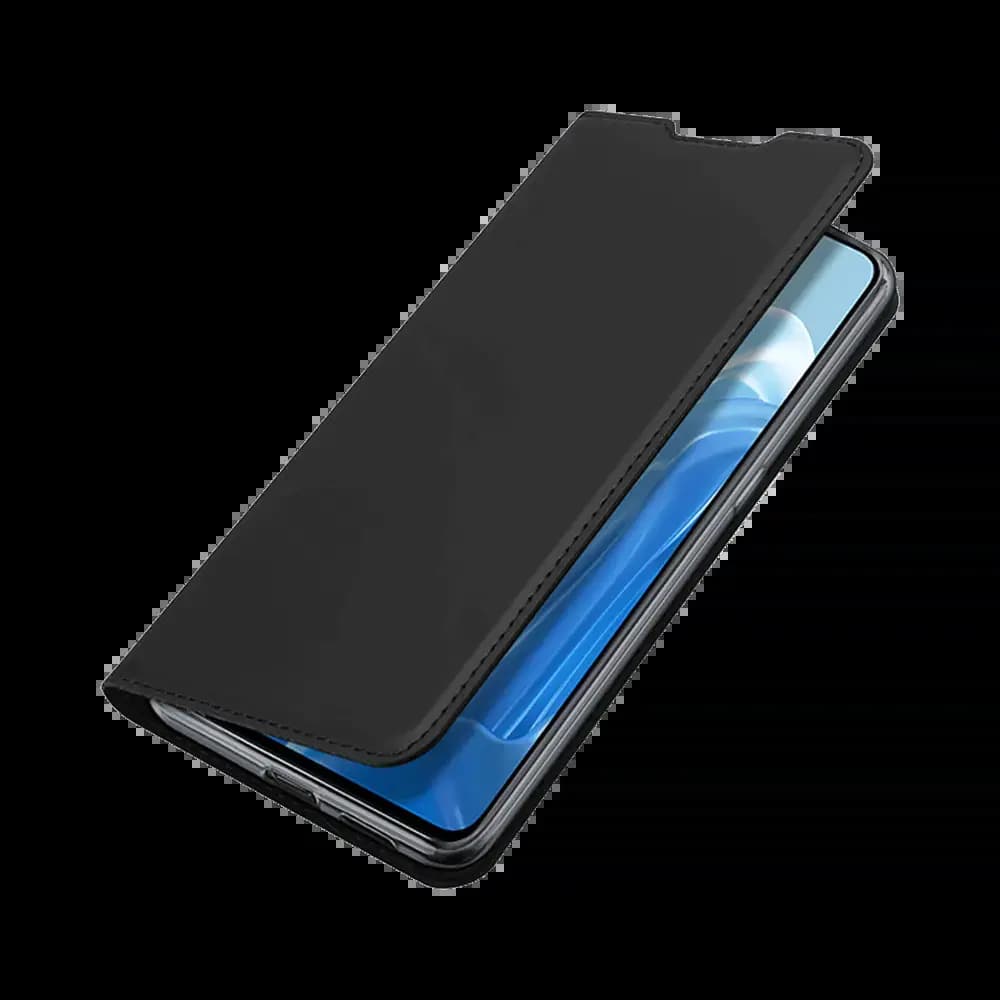 Housse folio OPPO Reno7 Pro 5G porte-carte - Dux Ducis Skin Pro Noir - Vue 3