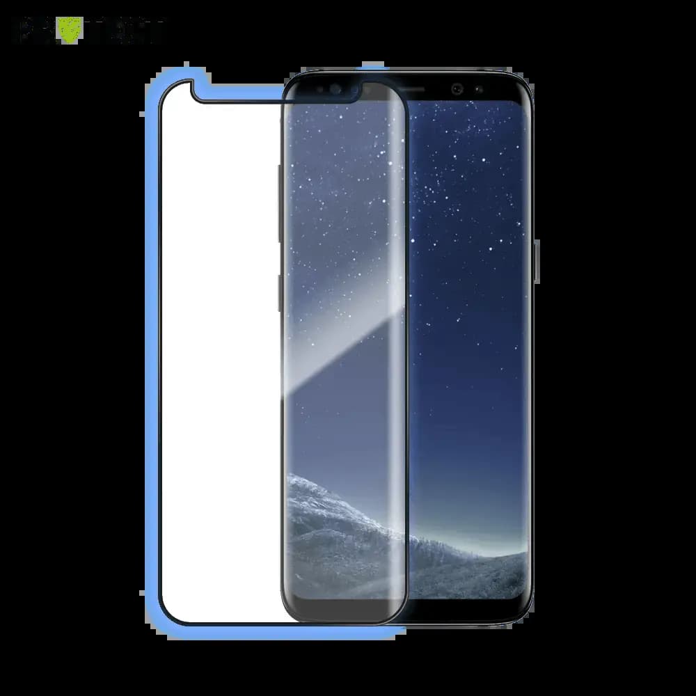 Verre trempé intégral Samsung Galaxy S8 protection écran 9H - PROTECT Noir