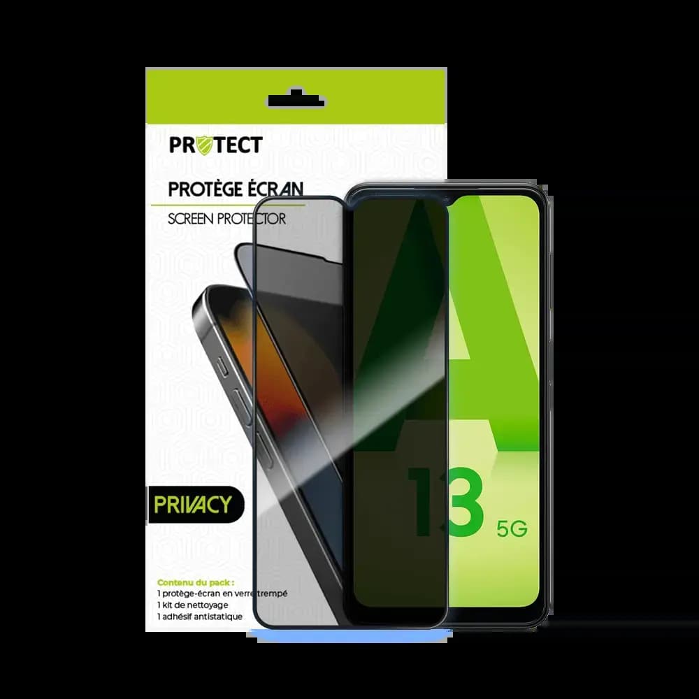 Verre trempé anti-espions Samsung Galaxy A13 5G / A13 4G protection écran 9H - PROTECT Transparent