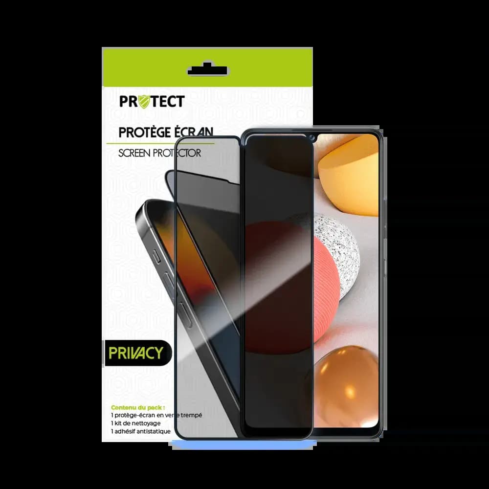 Verre trempé anti-espions Samsung Galaxy A42 5G / A22 5G protection écran 9H - PROTECT Transparent