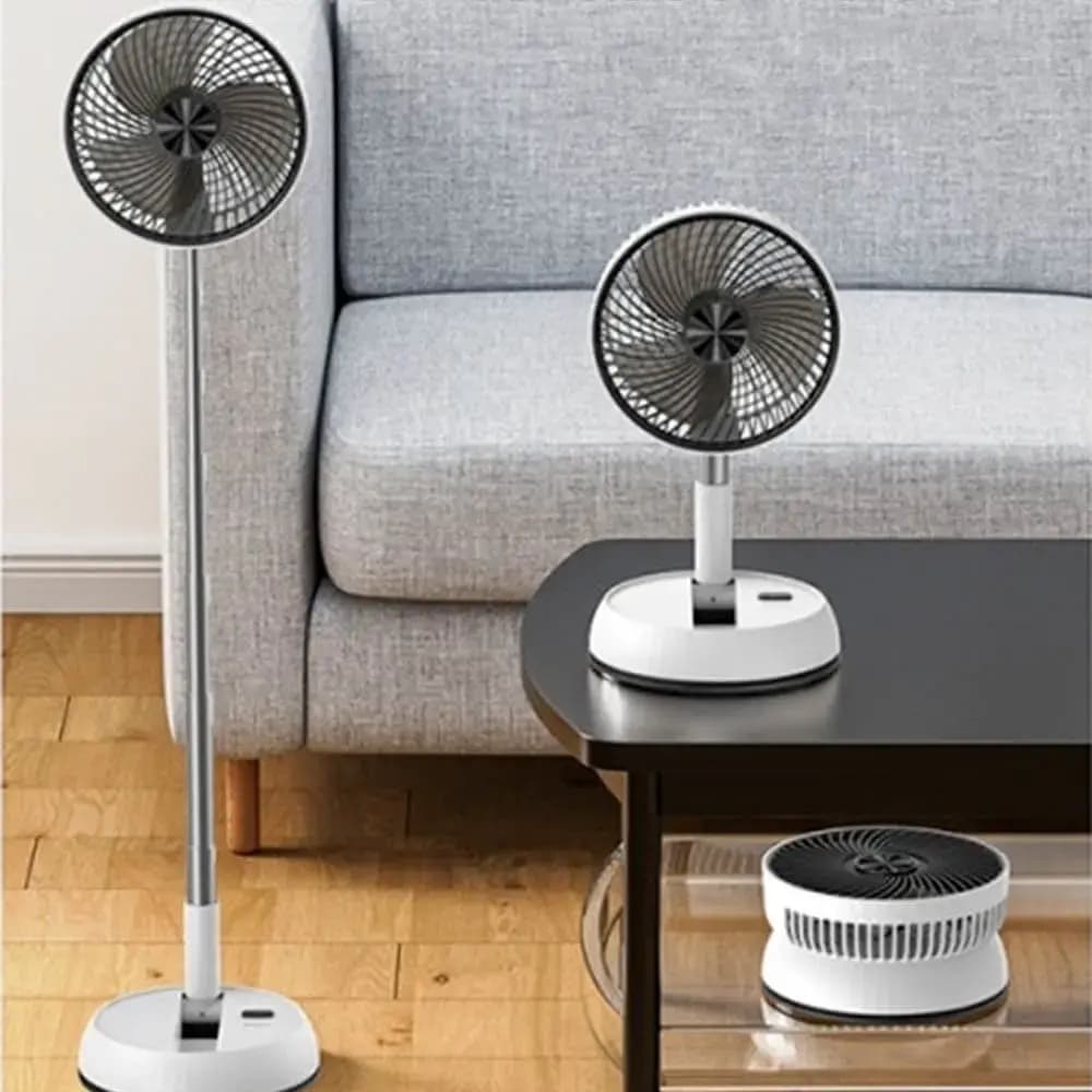 Ventilateur sur Pied Yesido Pliable et Ajustable (avec Télécommande) Blanc - Vue 2