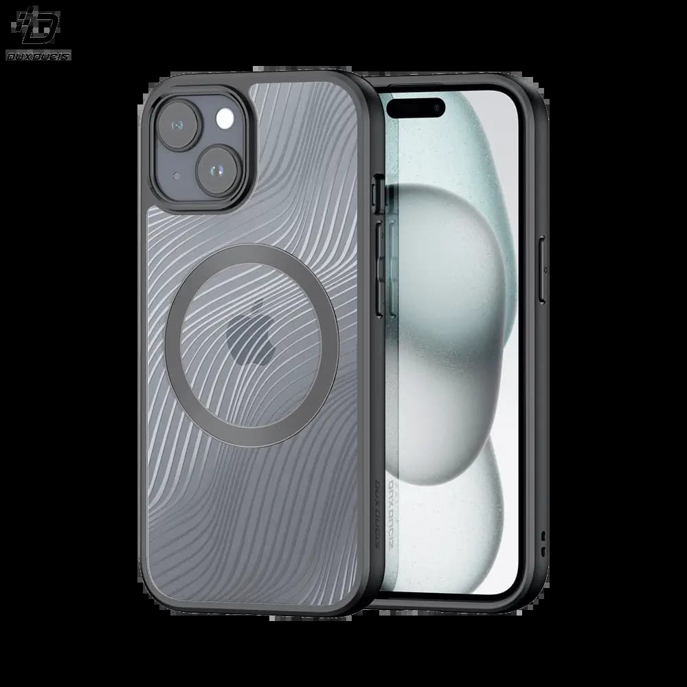 Coque iPhone 15 Plus anti-chocs finition mate - Dux Ducis Aimo Noir