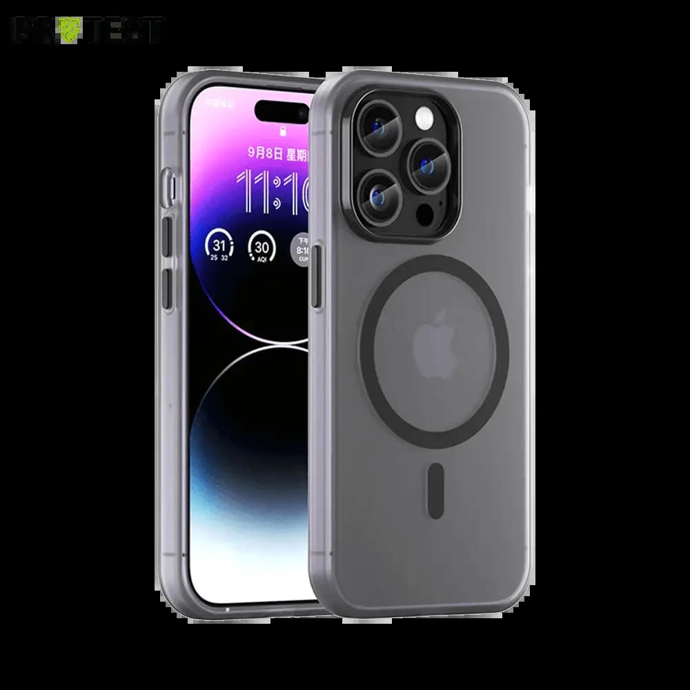 Coque MagSafe bi-matière iPhone 14 Pro - PROTECT MF-006 Noir 