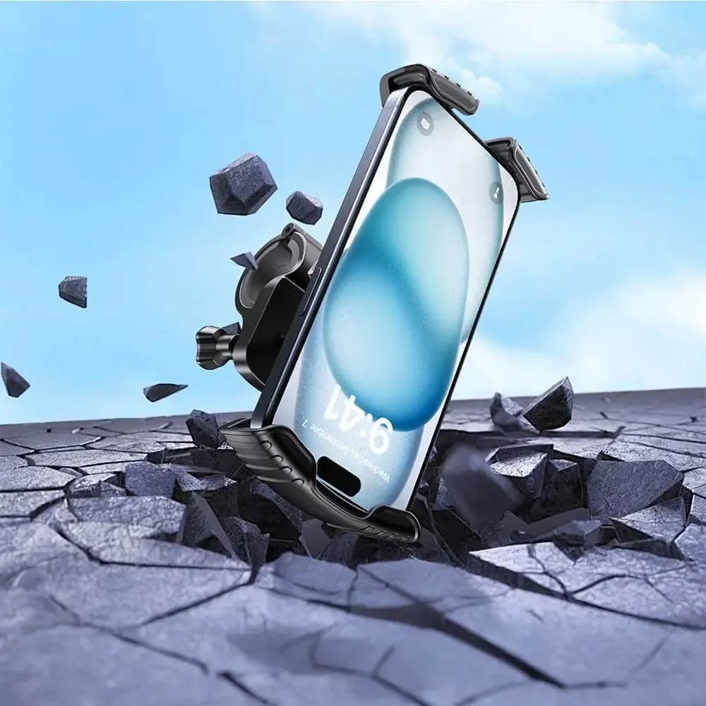 Support pour smartphone 2 en 1 pour vélo & moto Yesido C249 - Noir