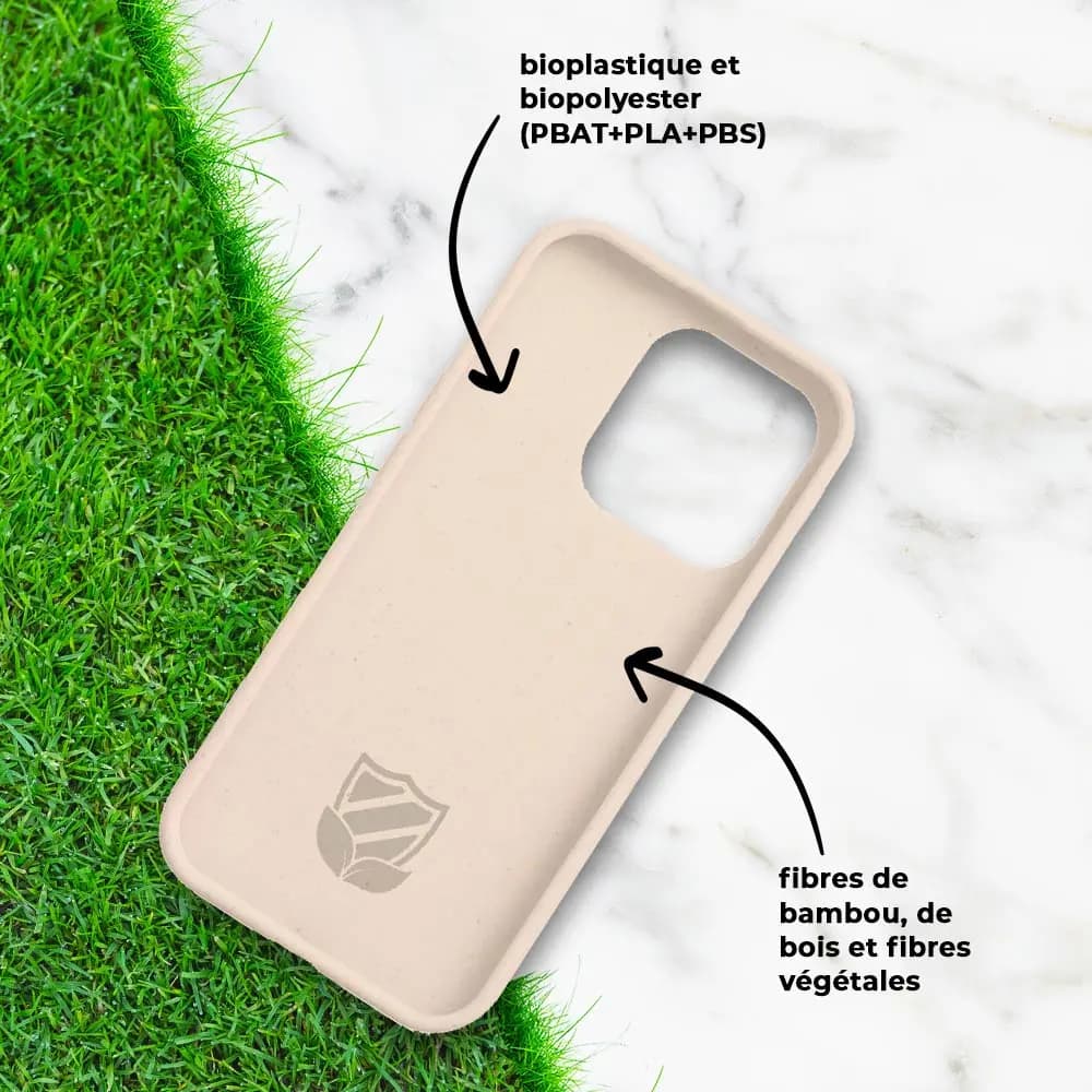 Coque bio iPhone 14 Pro Max - PROTECT Rose