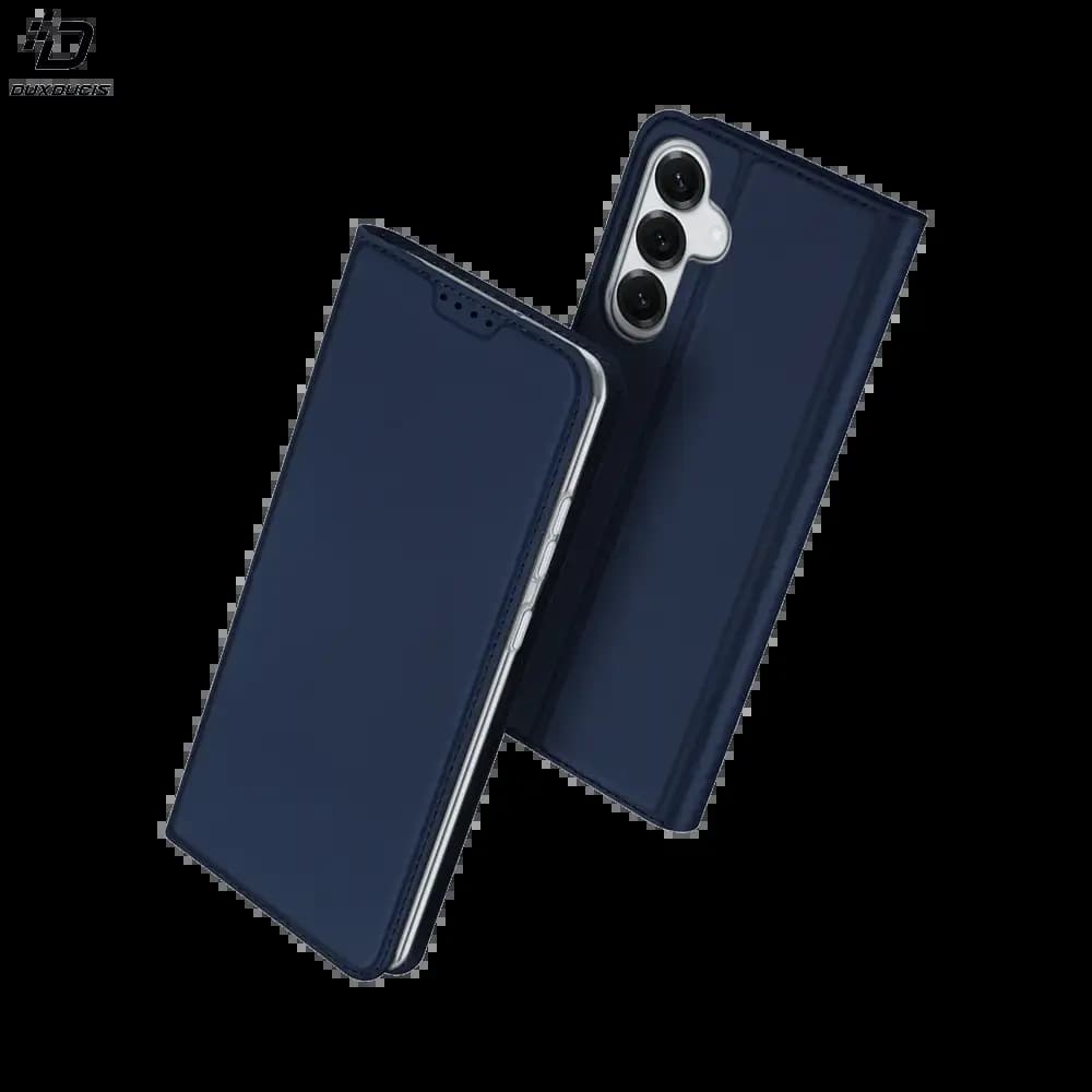 Housse folio Samsung Galaxy S25+ porte-carte - Dux Ducis Skin Pro Bleu