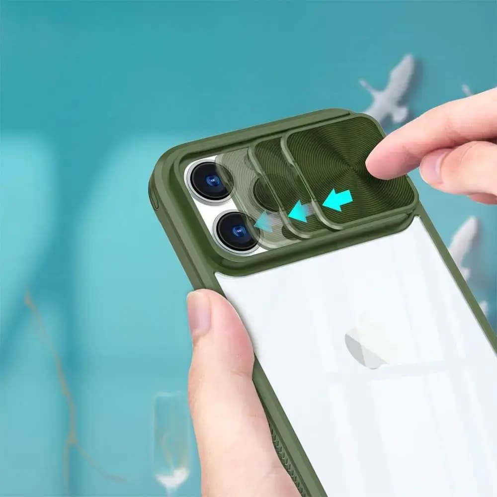Coque avec cache caméra iPhone 16 Pro - PROTECT IE027 Vert Foncé  - Vue 3
