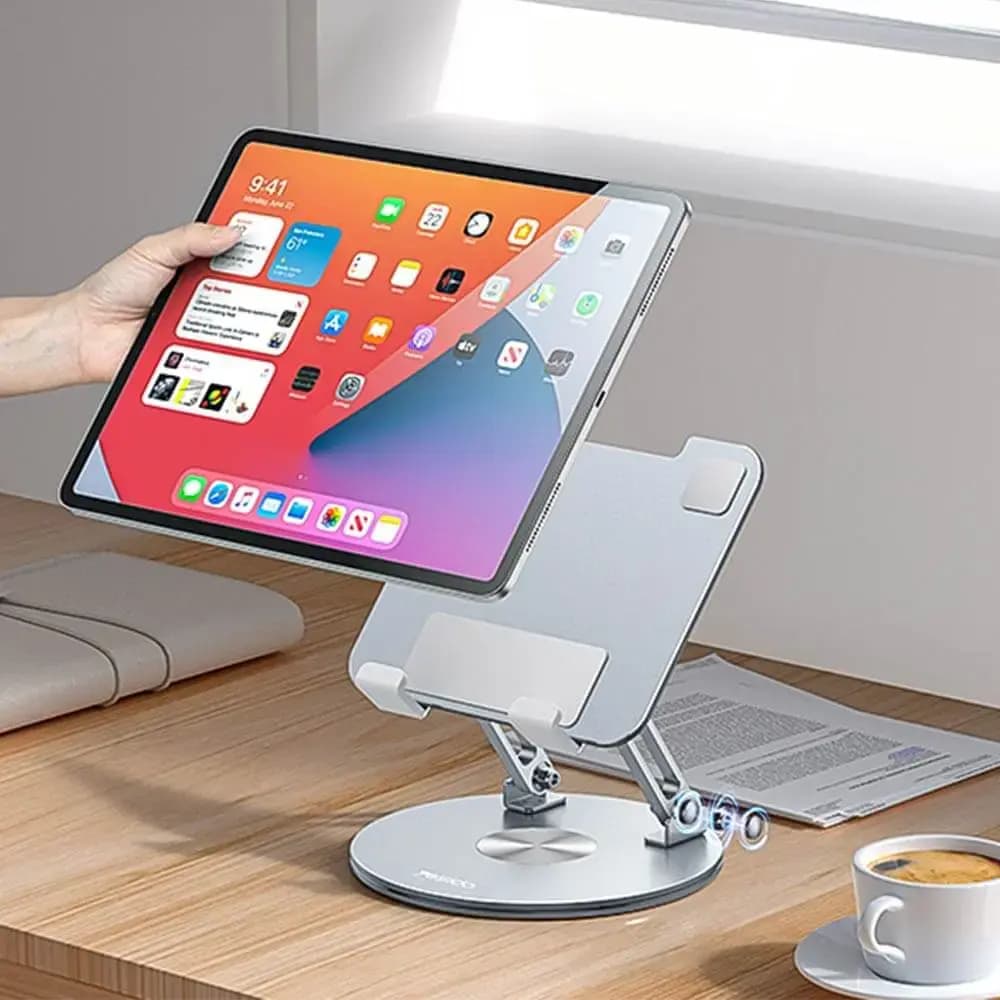 Support pour smartphone et tablette rotation 360° - Yesido C293 Argent