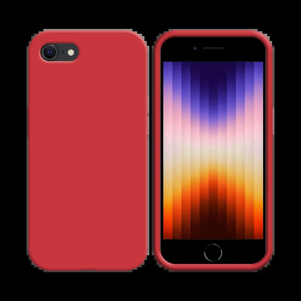 Coque silicone iPhone 7 / 8 / SE - Rouge