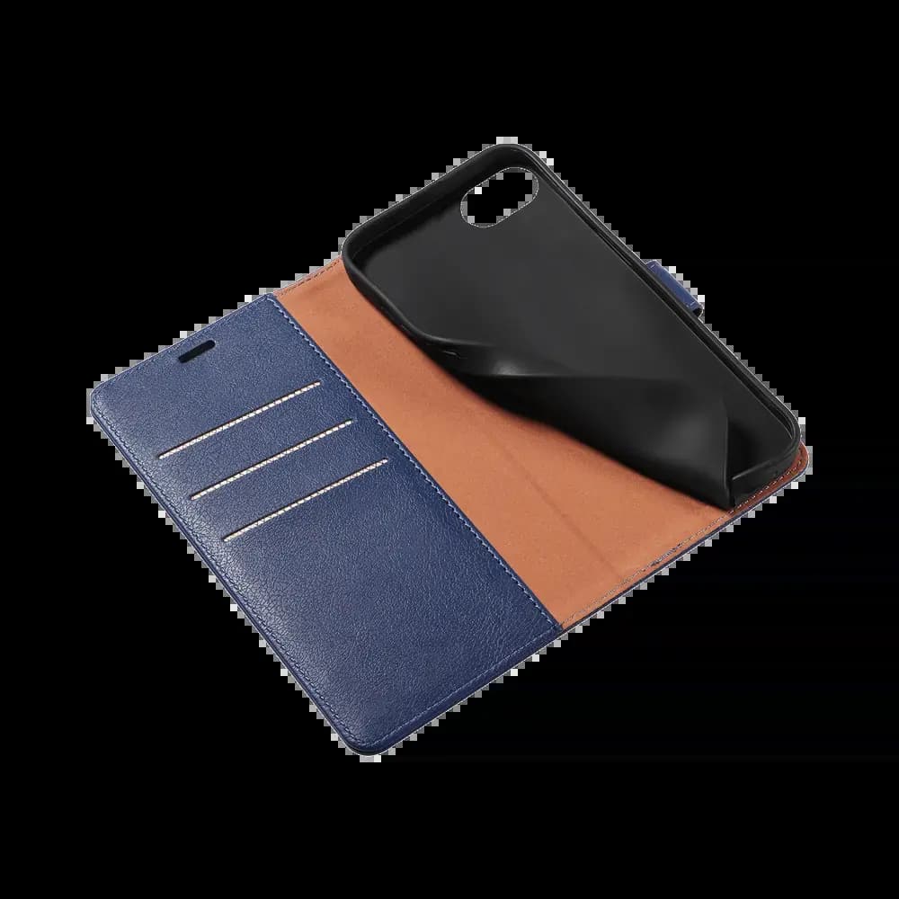 Housse folio anti-RFID iPhone 16e / 17e - PROTECT IP011 Bleu Marine