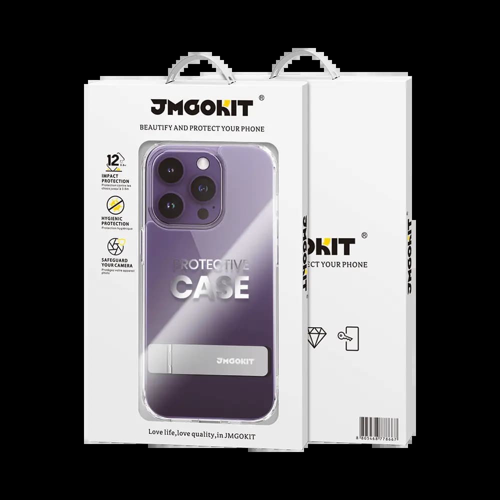 Coque de Protection Metal Bracket JMGOKIT pour Apple iPhone 13 Pro Transparent - Vue 3