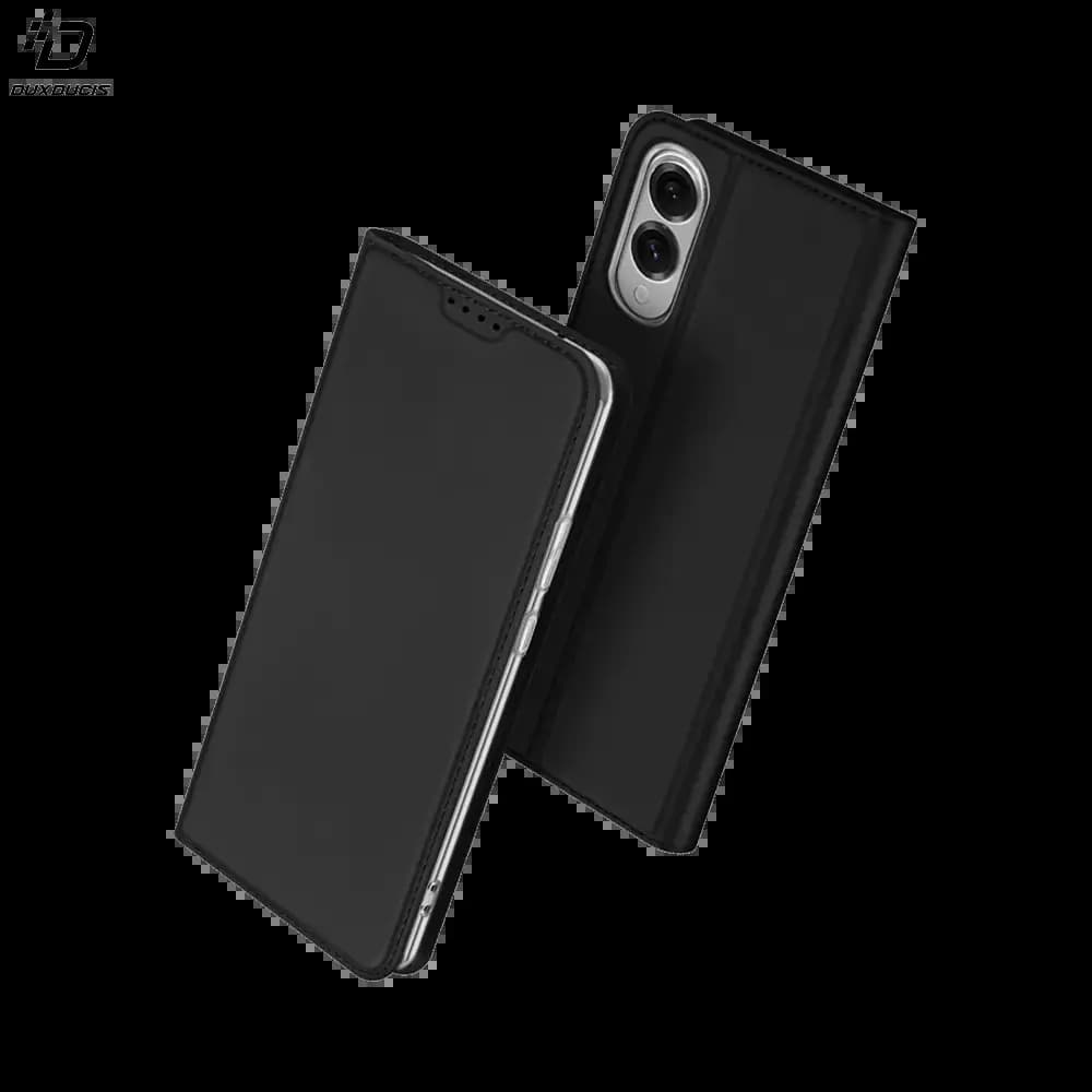 Housse folio Samsung Galaxy S25 Edge porte-carte – Dux Ducis Skin Pro Noir