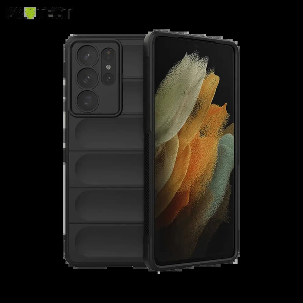 Coque de protection antichoc renforcée Samsung Galaxy S21 Ultra 5G - PROTECT IX008 Noir