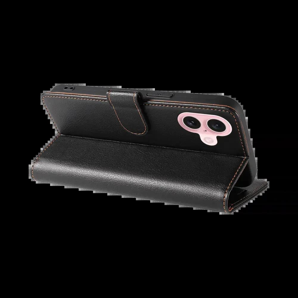 Housse folio anti-RFID iPhone 16 – PROTECT IP011 Noir - Vue 2