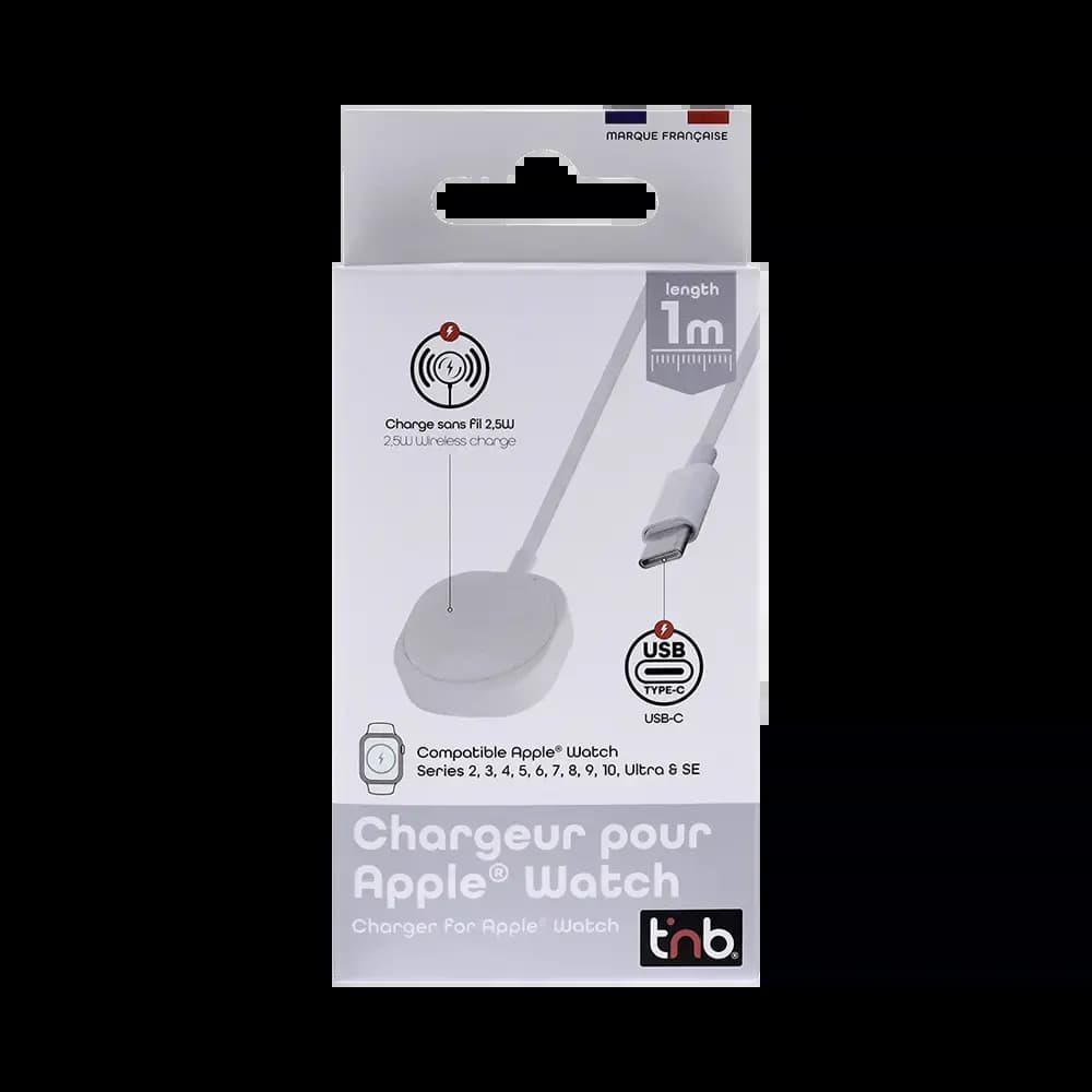 Chargeur Montre Connectée T'nb pour Apple Watch Blanc - Vue 3