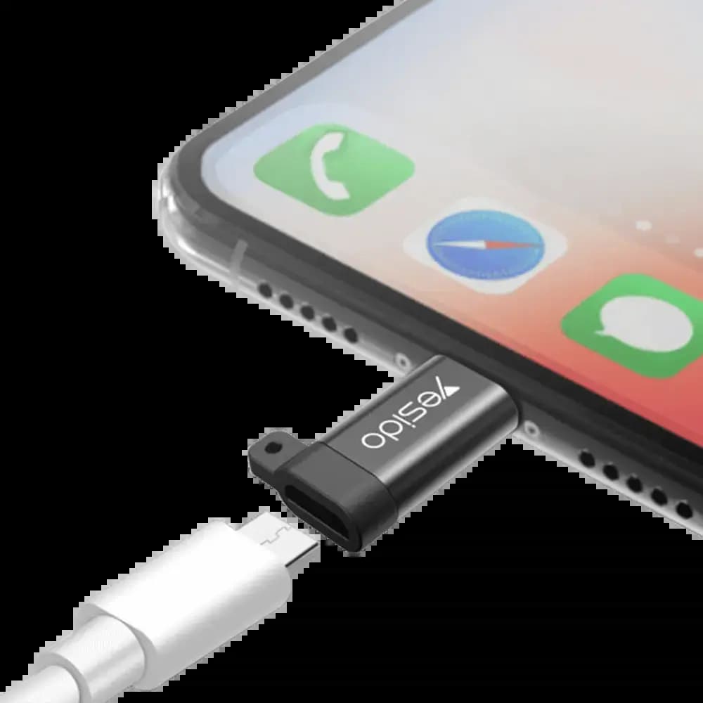Adaptateur OTG Micro USB femelle vers Lightning mâle - charge et données - Yesido GS05