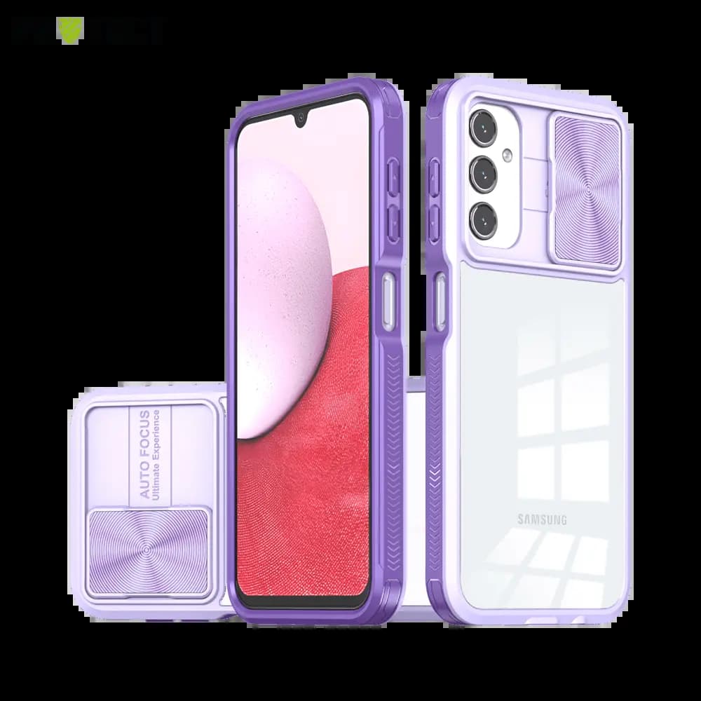 Coque Samsung Galaxy A14 avec cache caméra - PROTECT IE027 Violet