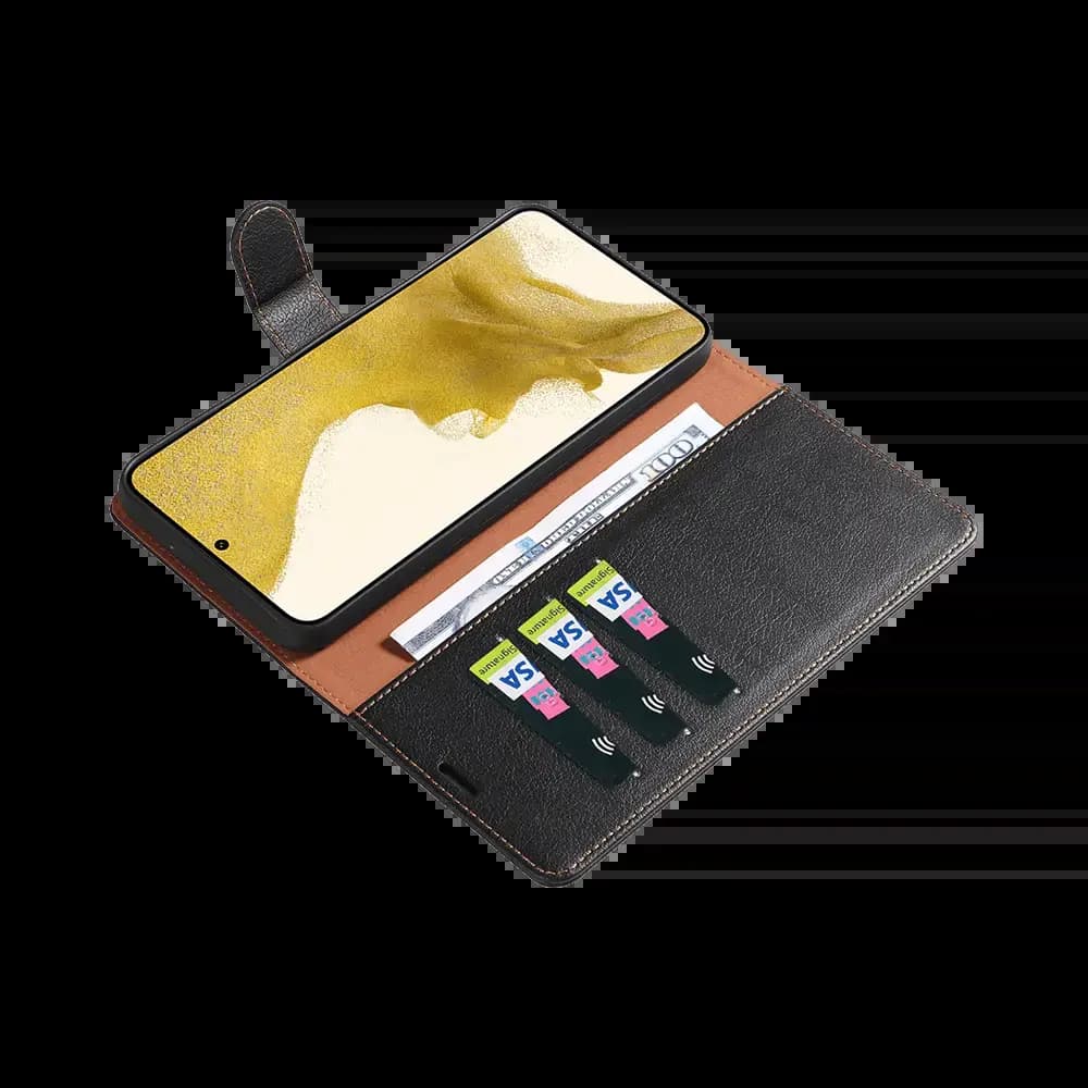 Housse folio anti-RFID Samsung Galaxy S20+ – PROTECT IP011 Noir - Vue 3