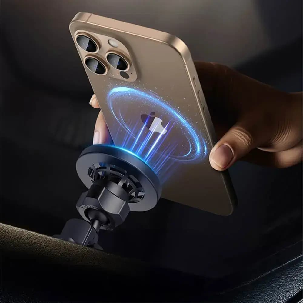 Support Smartphone Magnétique pour Voiture Yesido pour Grille d'Aération Mercedes Noir