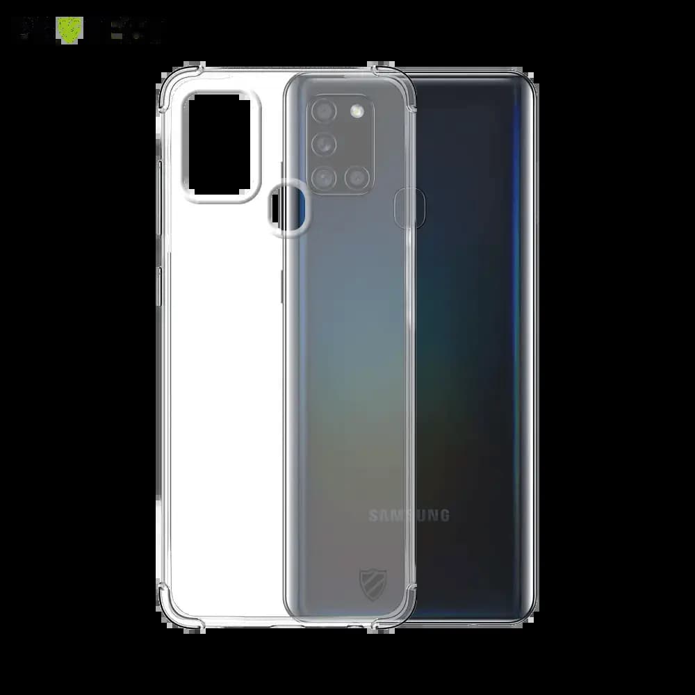 Coque antichoc renforcée transparente – Samsung Galaxy A21S – silicone PROTECT