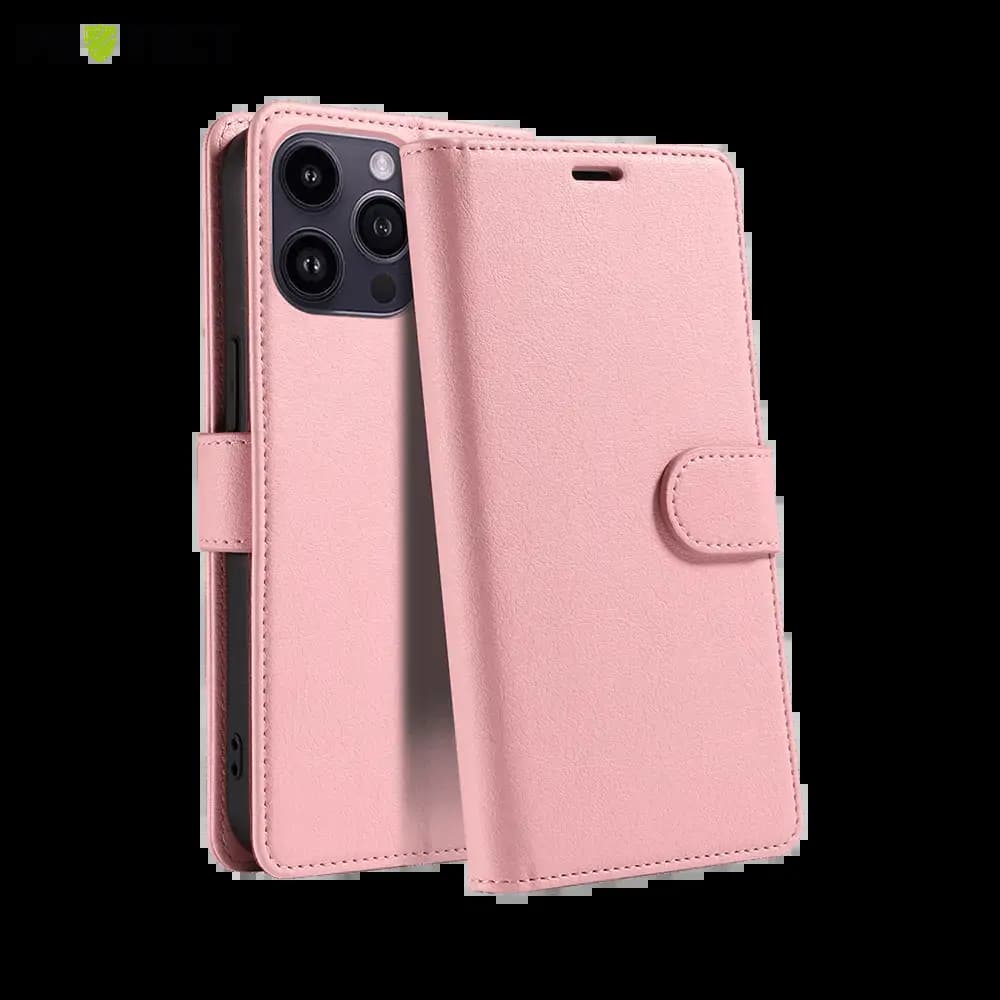 Housse folio anti-RFID iPhone 15 Pro Max – PROTECT IP011 Rose