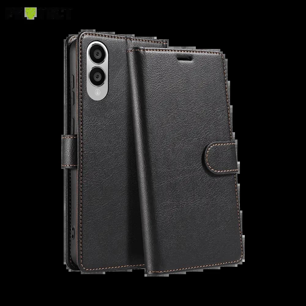 Housse folio anti-RFID Samsung Galaxy S25 Edge – PROTECT IP011 Noir