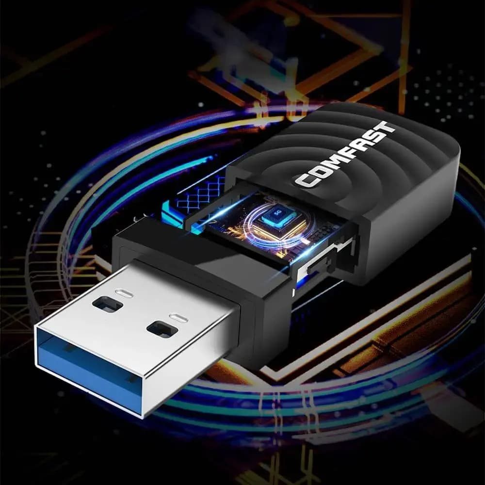 Clé Wifi 1300Mbps Comfast CF-812AC V2 Noir
