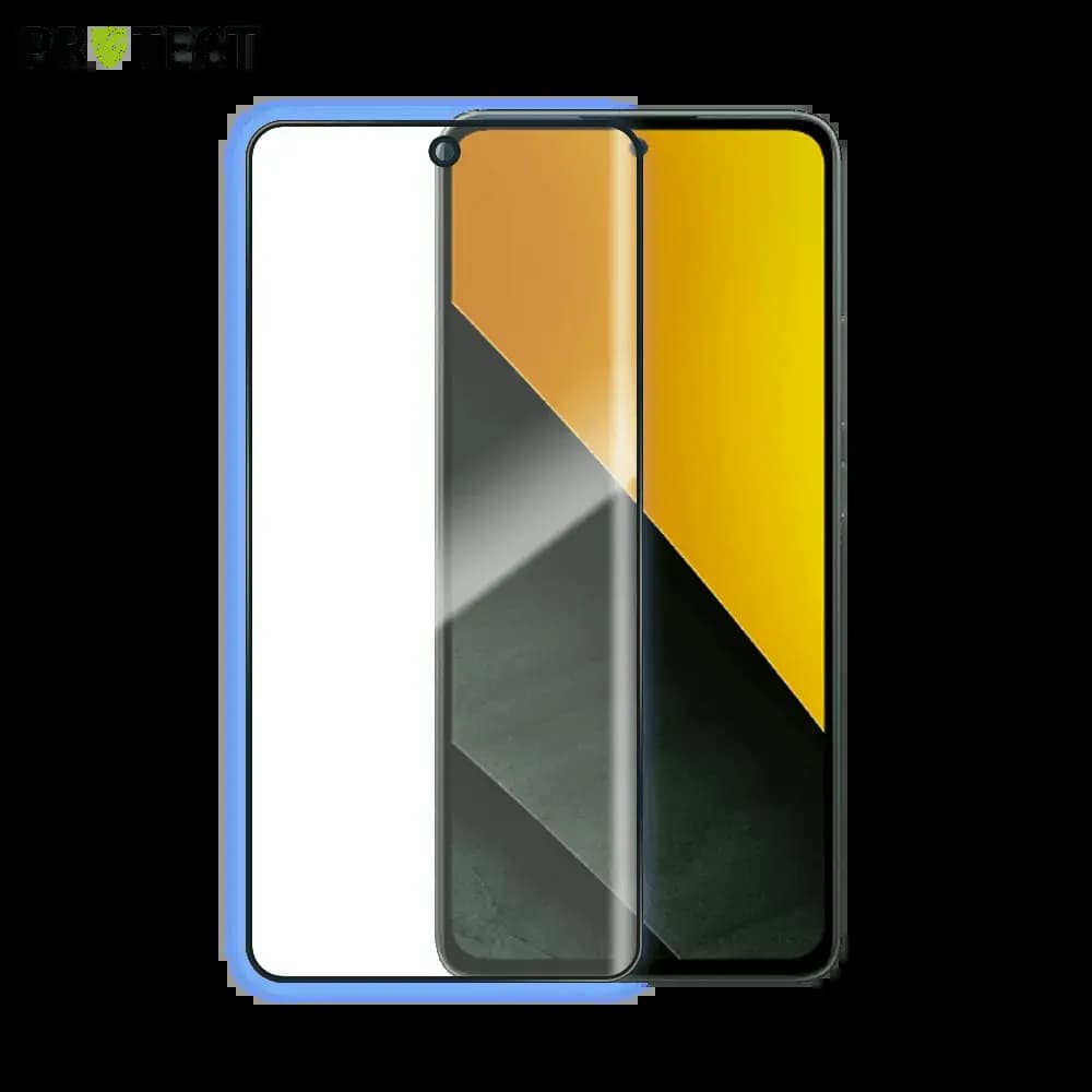 Verre trempé intégral 5D 9H – protection écran Xiaomi Poco M7 Pro 5G – PROTECT Noir