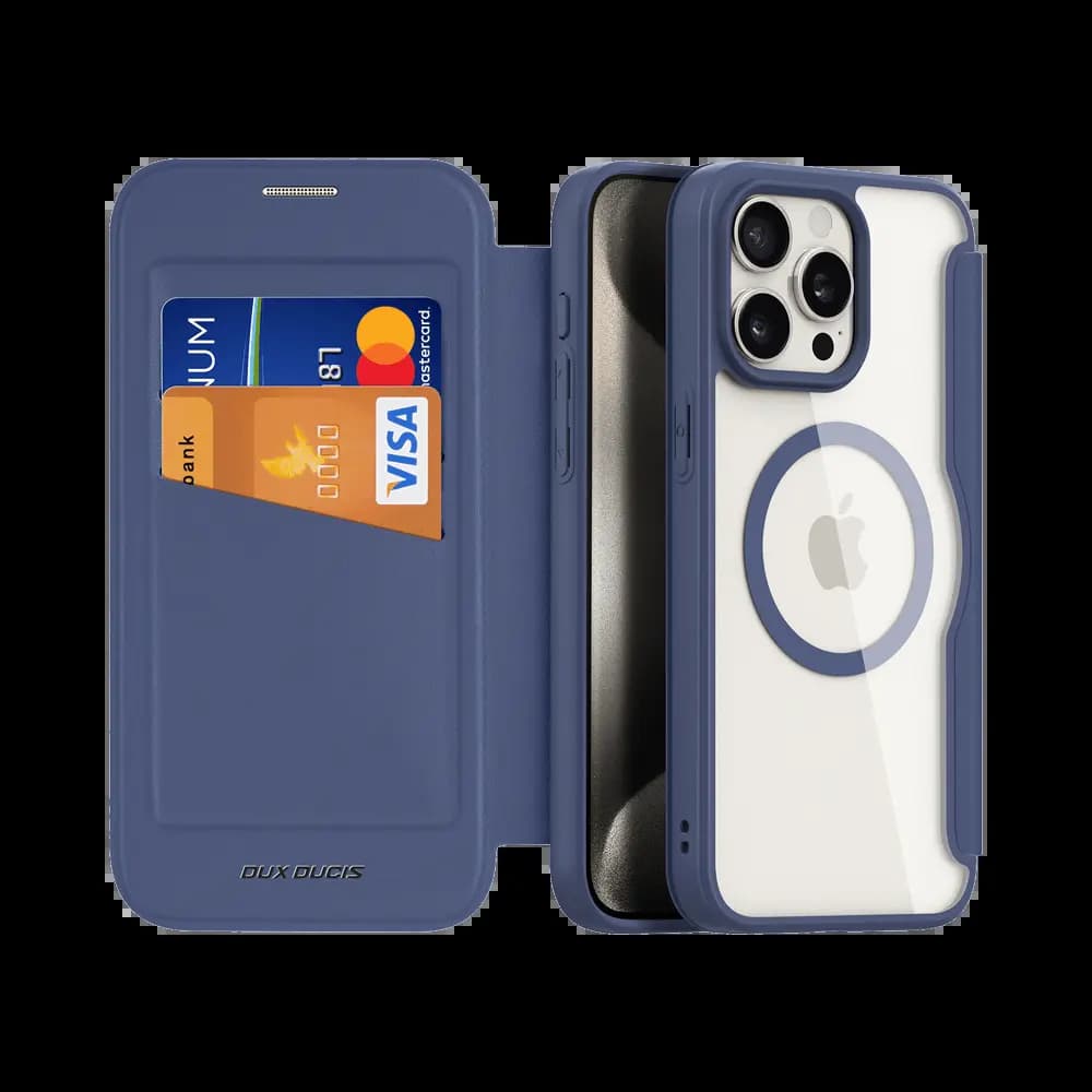 Housse de Protection Dux Ducis pour Apple iPhone 15 Pro Max MagSafe Bleu - Vue 2