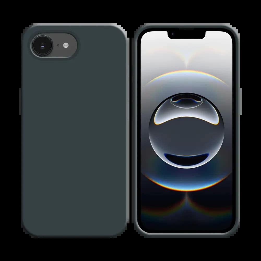 Coque silicone iPhone 16e / iPhone 17e - Noir