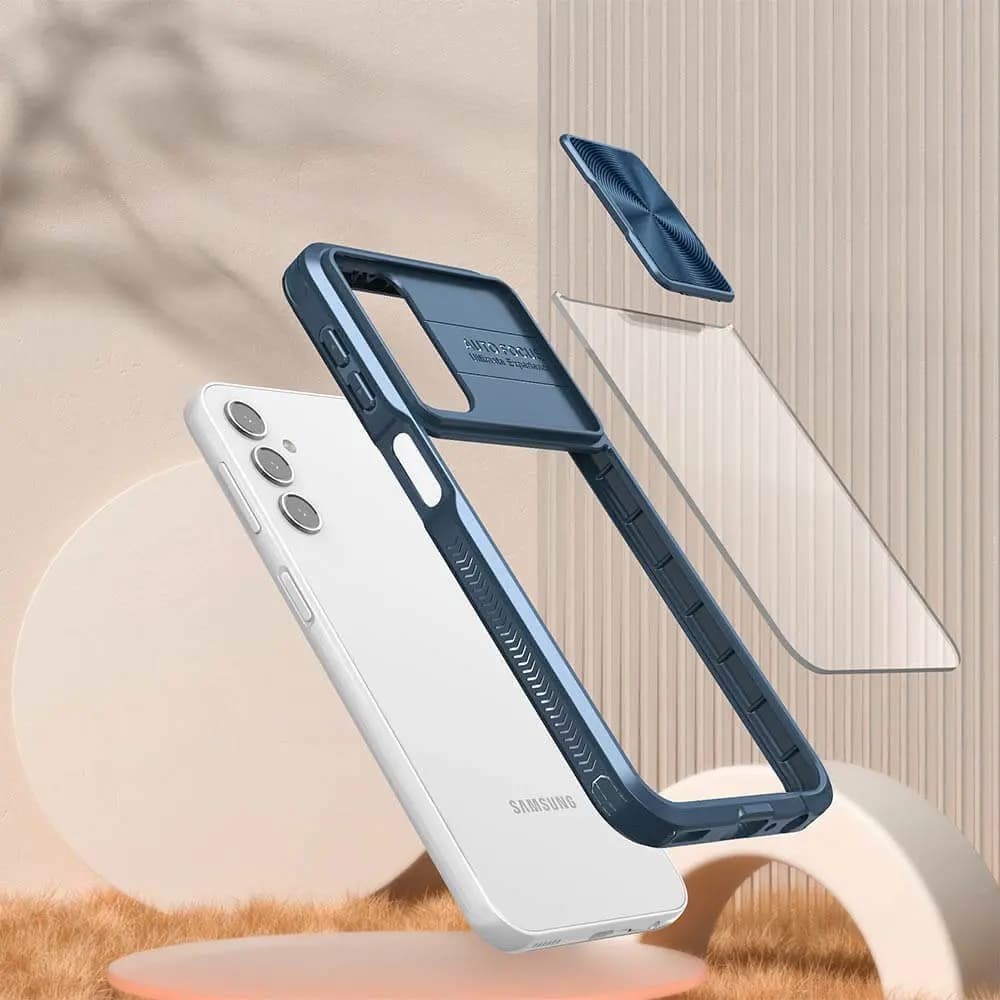 Coque avec cache caméra – Galaxy A16 5G A166/Galaxy A16 4G – PROTECT IE027 Bleu Marine - Vue 4
