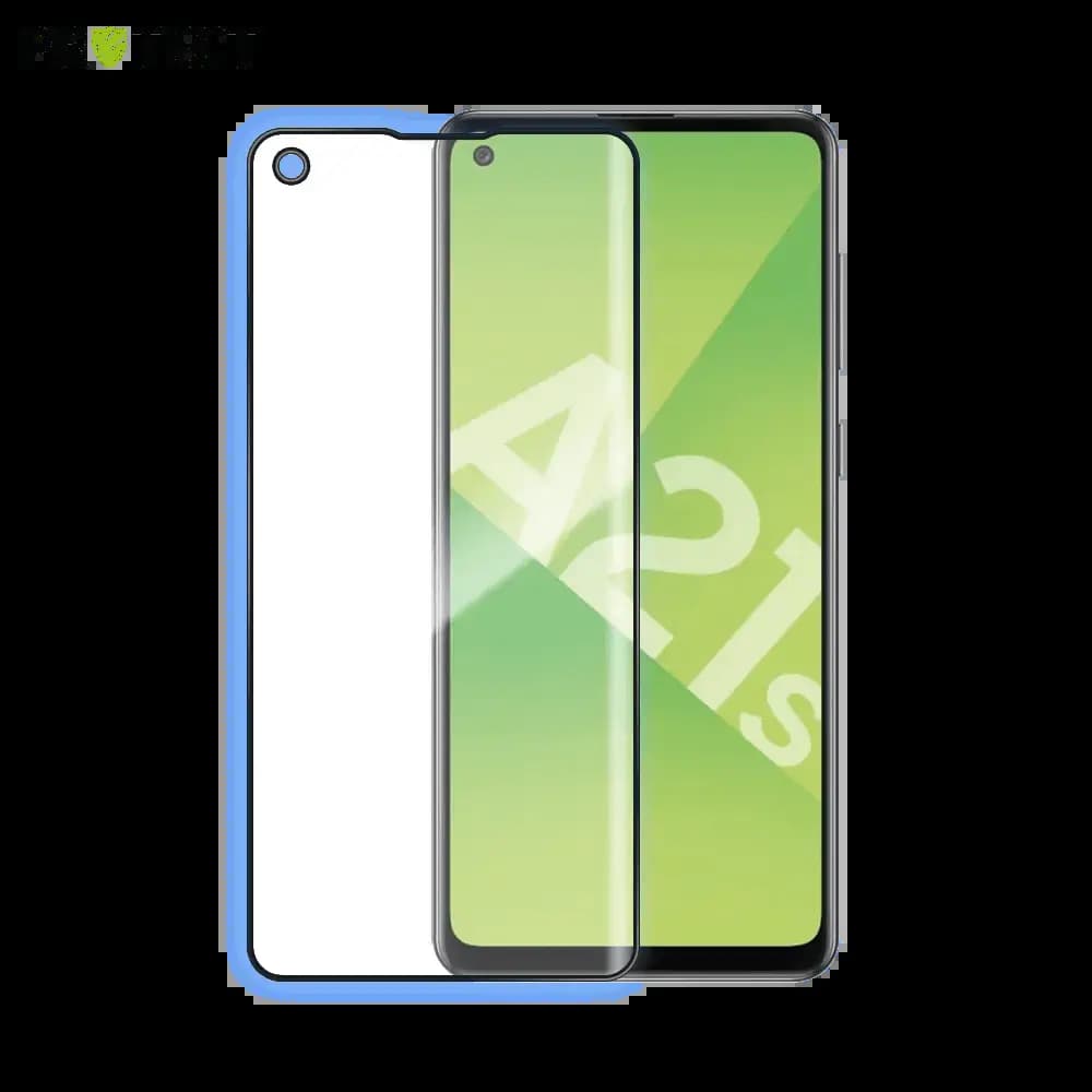 Verre trempé intégral Samsung Galaxy A21s protection écran 9H - PROTECT Noir