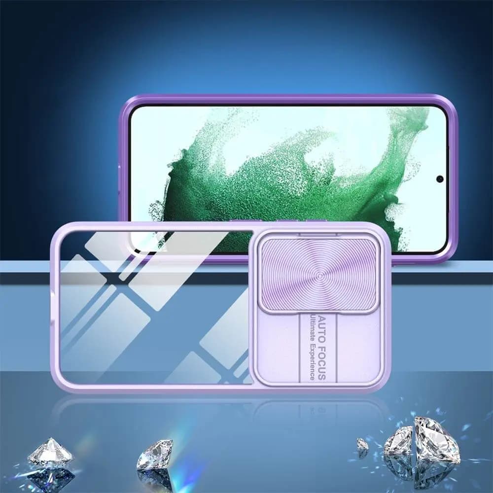 Coque Samsung Galaxy S23+ 5G avec cache caméra - PROTECT IE027 Violet 