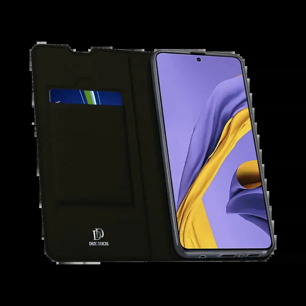 Housse folio Samsung Galaxy A51 porte-carte - Dux Ducis Skin Pro Noir