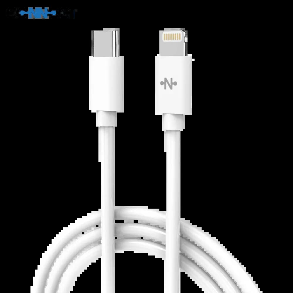 Câble USB-C vers Lightning 20W 1m - CONNECT Blanc