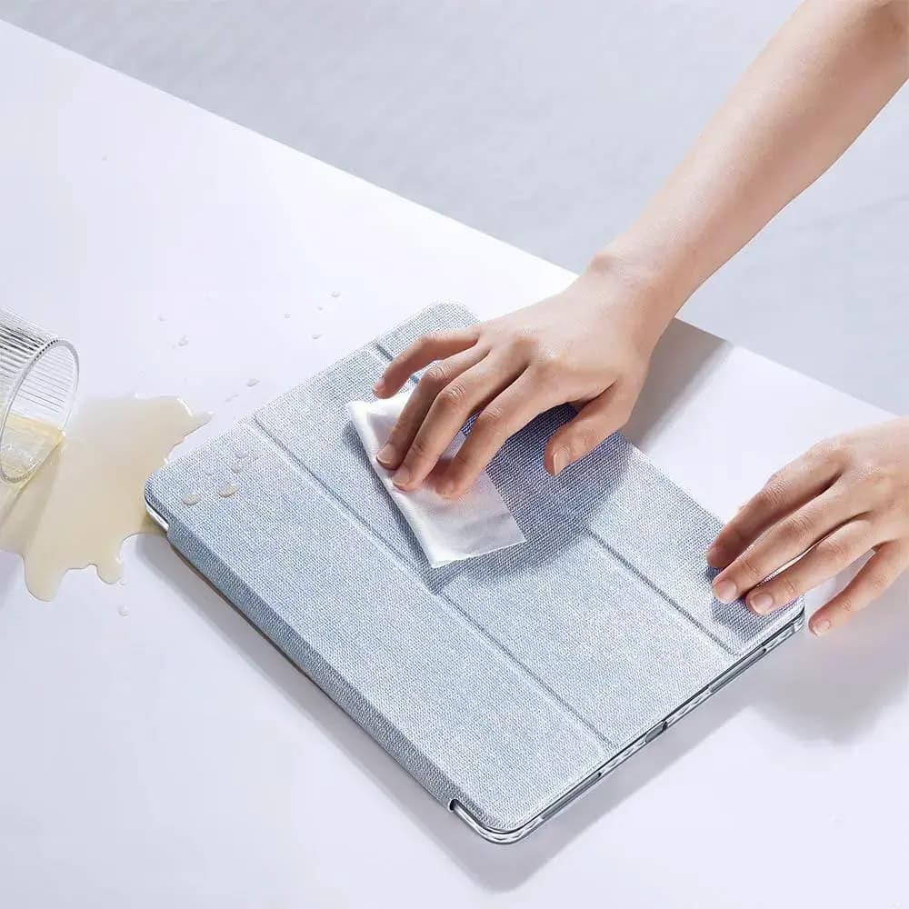 Housse folio iPad Pro 13" M4 avec porte-stylet - Dux Ducis Unid Bleu