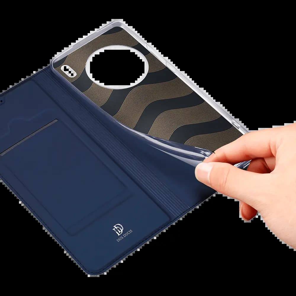 Housse folio Vivo X90 Pro porte-carte - Dux Ducis Skin Pro Noir