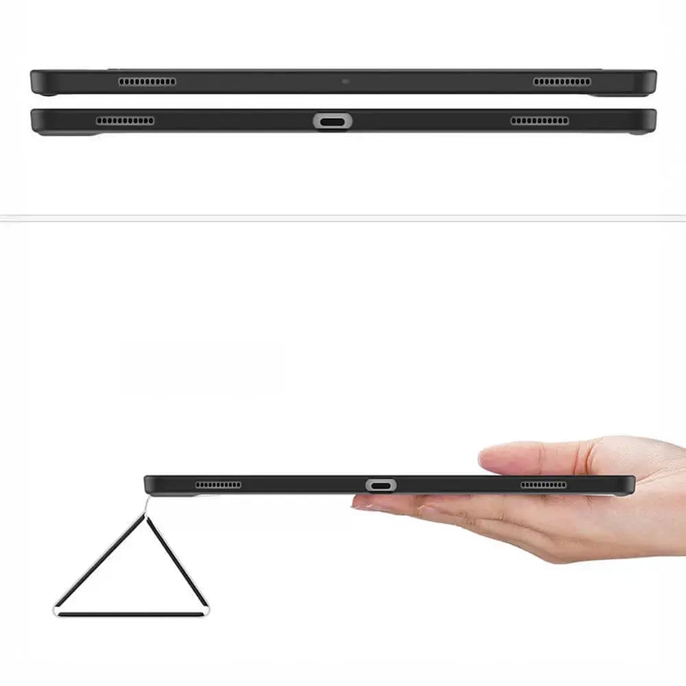 Housse folio Samsung Galaxy Tab S9 Ultra avec dos transparent & porte-stylet - Dux Ducis Toby Bleu