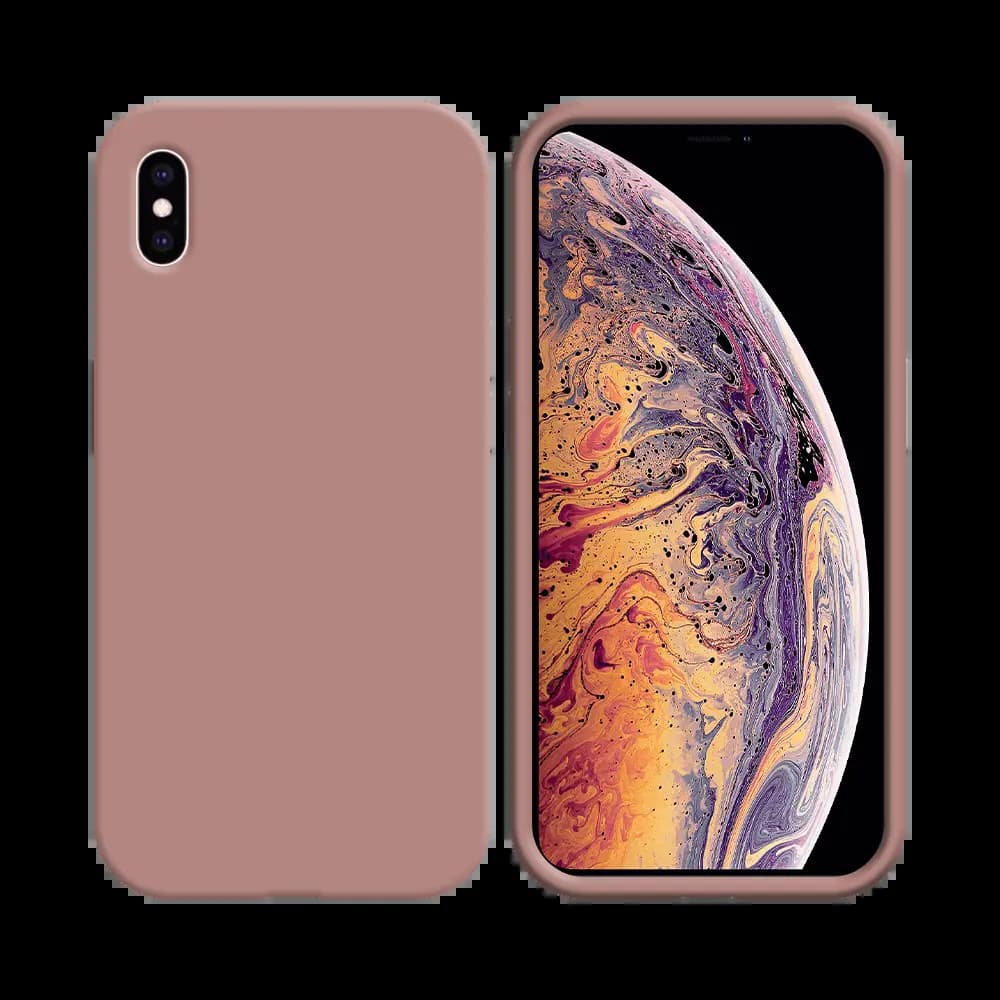 Coque silicone iPhone XS Max - Rose