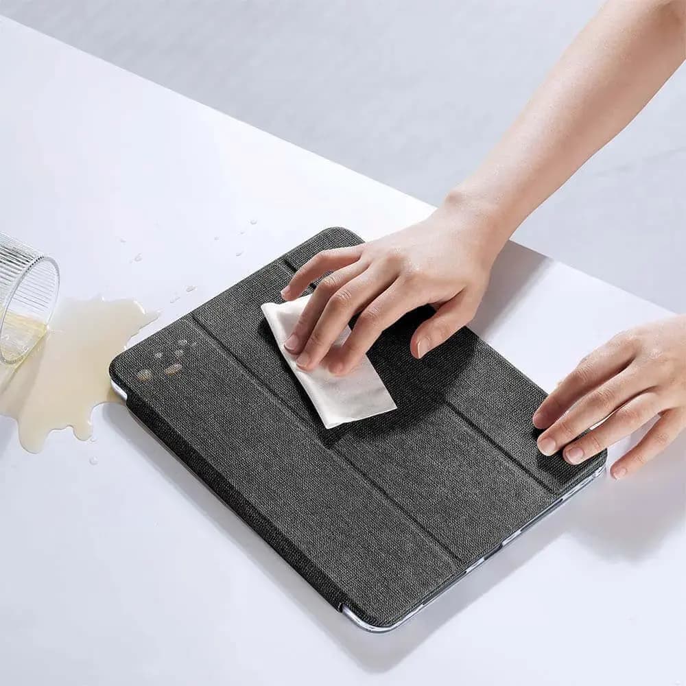 Housse folio iPad Pro 11" M4 avec porte-stylet - Dux Ducis Unid Noir - Vue 3