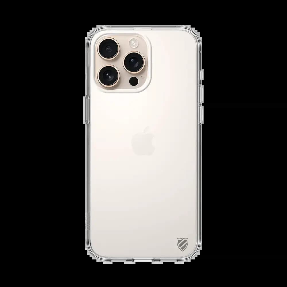 Coque silicone iPhone 16 Pro PROTECT - Transparent - Vue 2