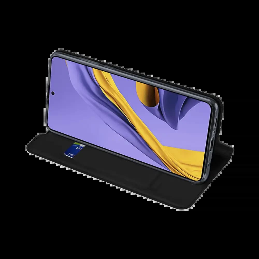Housse folio Samsung Galaxy A51 porte-carte - Dux Ducis Skin Pro Noir