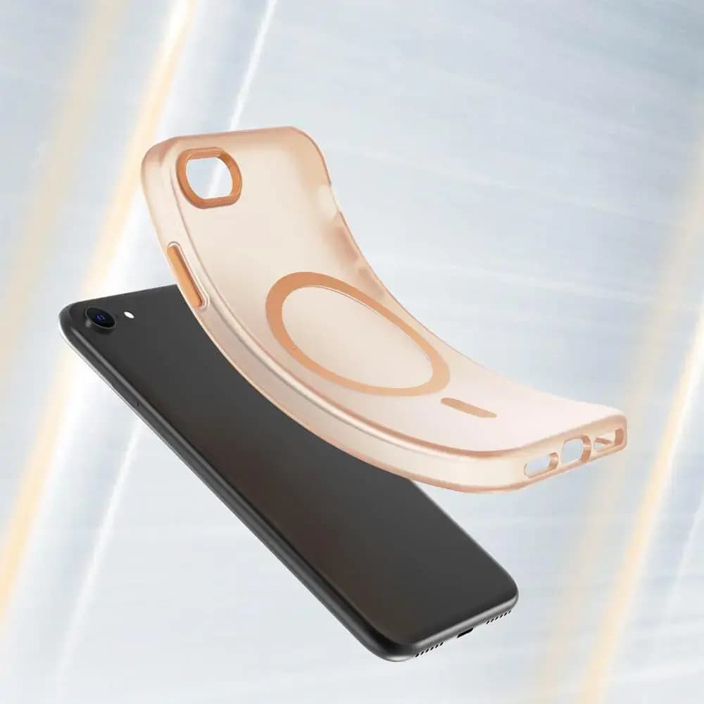 Coque MagSafe bi-matière iPhone 7 / 8 / SE (2nd & 3e Gen) - PROTECT MF-006 Orange