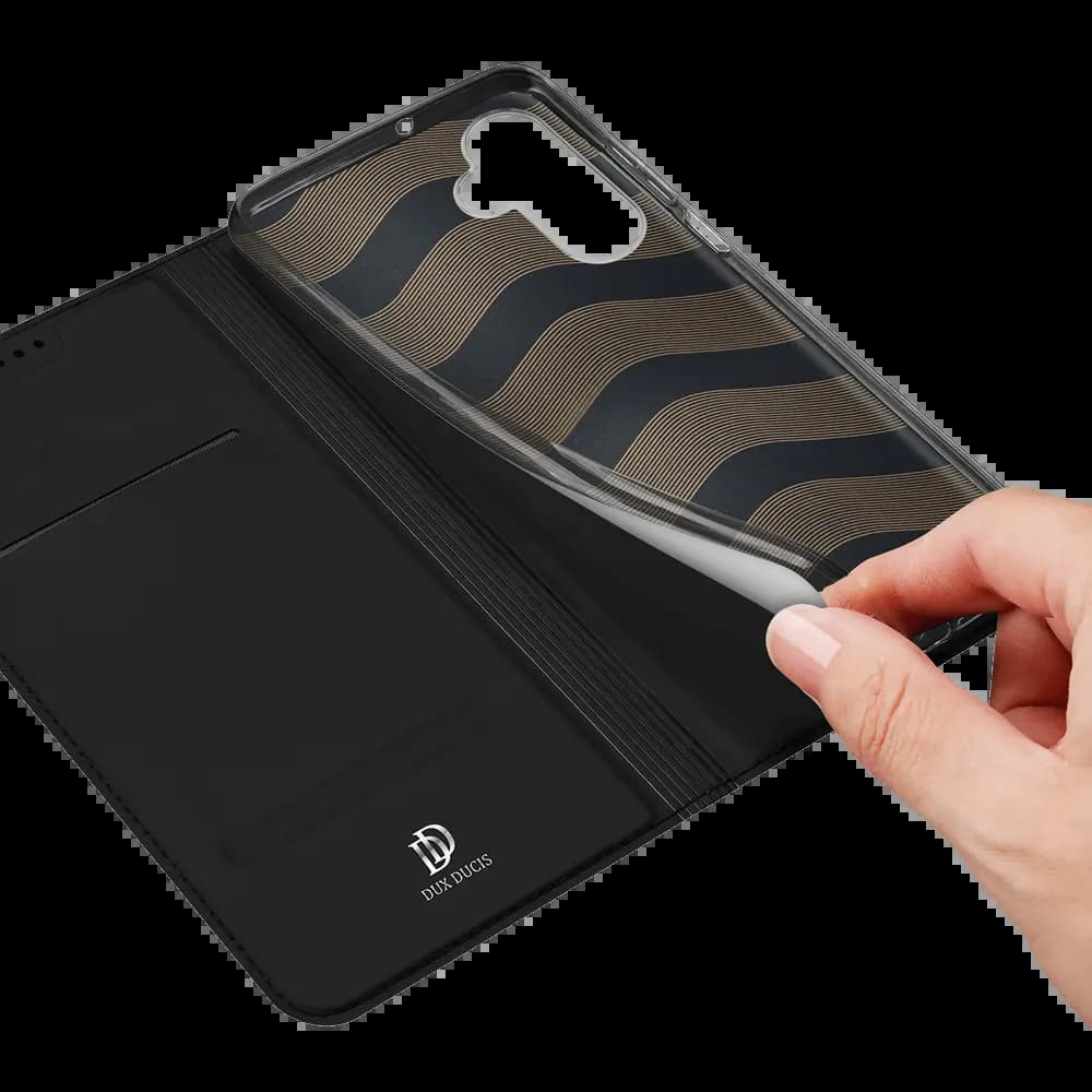 Housse folio Samsung Galaxy A25 5G porte-carte - Dux Ducis Skin Pro Noir